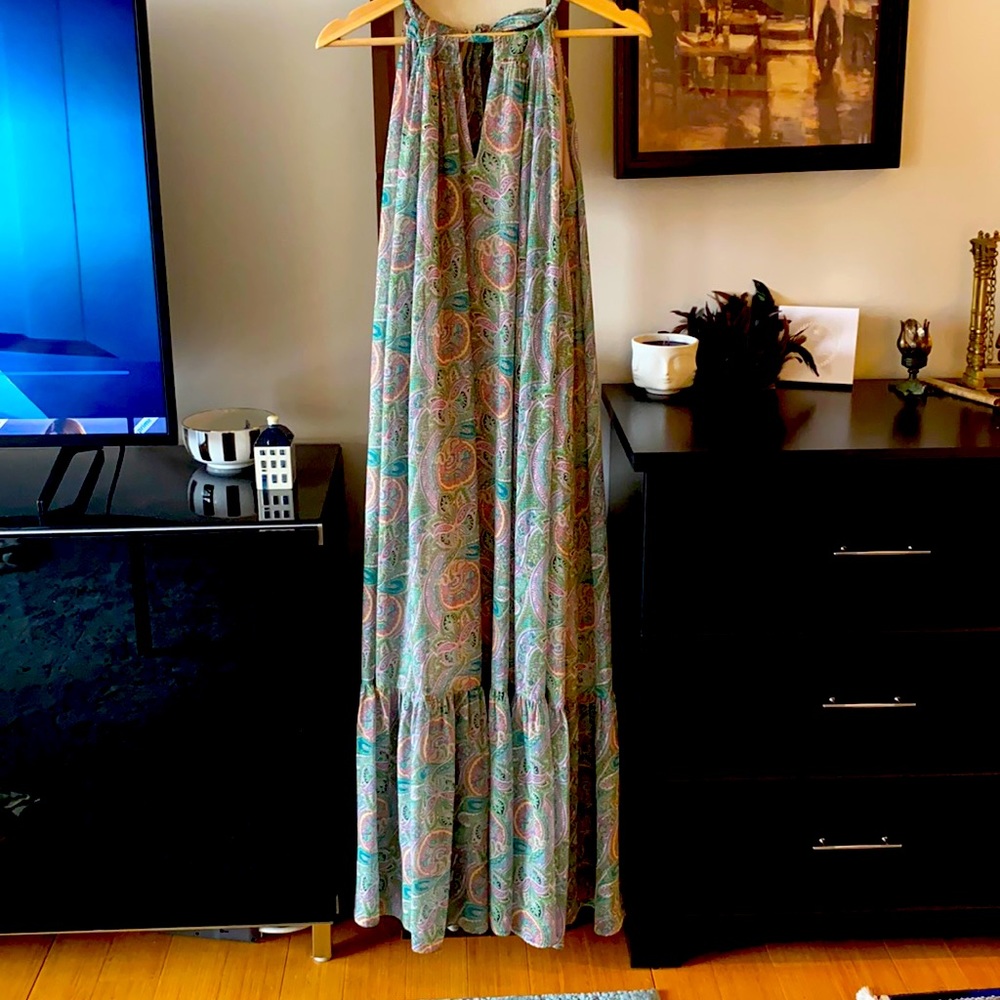 Paisley maxi dress